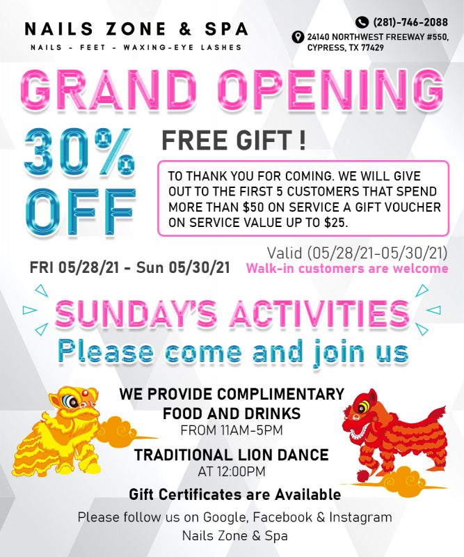 Nails Zone & Spa - Nail salon 77429