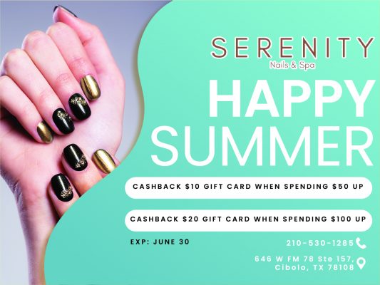 Serenity Nails & Spa - Nail salon near me Cibolo TX 78108