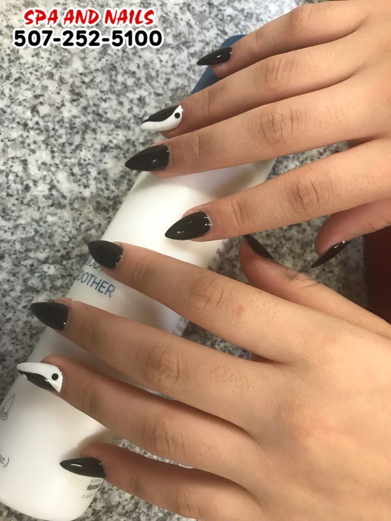 Simple, lowkey nails art designed by Spa & Nails Rochester