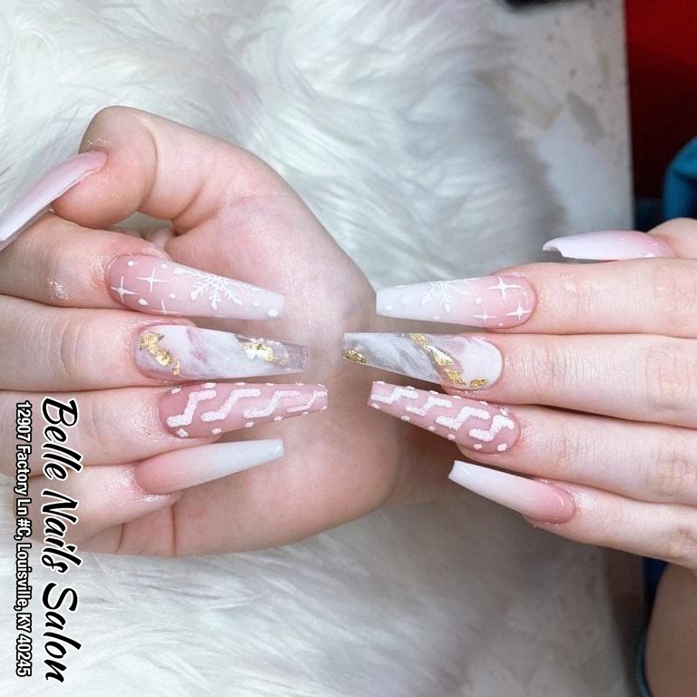 Noel nail | Belle Nails Salon | Louisville Kentucky 40245