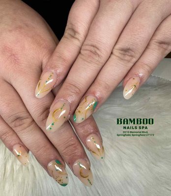 Hot Pink or Sparkle Nail Art at Bamboo Nails Spa in Springfield, TN 37172