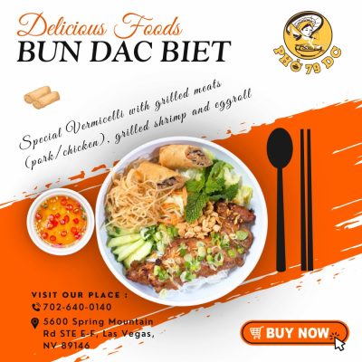 Special Vermicelli with Grilled Meat at PHO 79 DC - Vietnamese restaurant in Las Vegas, NV 89146