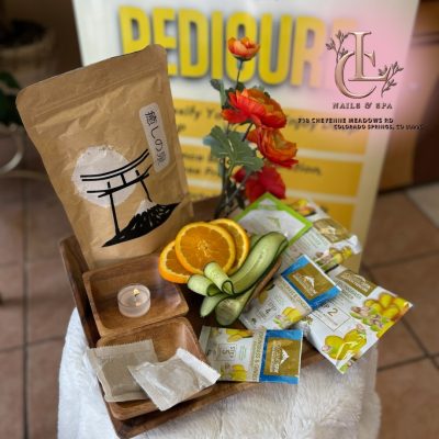 Spa Pedicure and Nail Art Design at LC Nails Salon & Spa in Colorado Springs, CO 80906