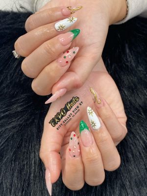 Christmas Nail Art at Expo Nails Salon in Cypress, CA 90630